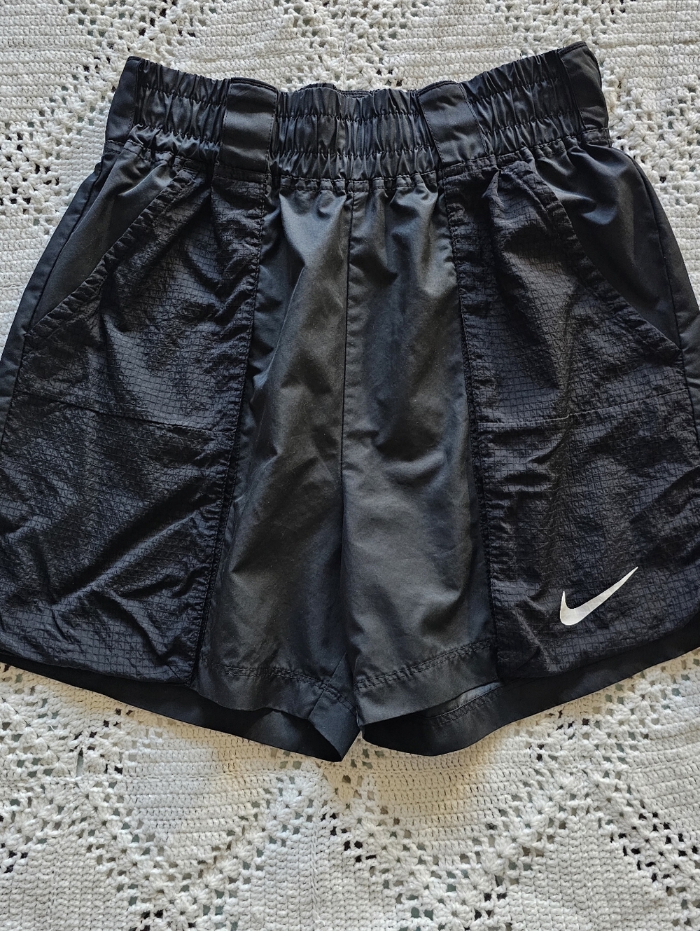 Nike Sportswear Black Shorts Size Small | High Waist Elastic Athletic